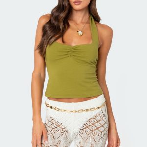 Poet Cinched Halter Top