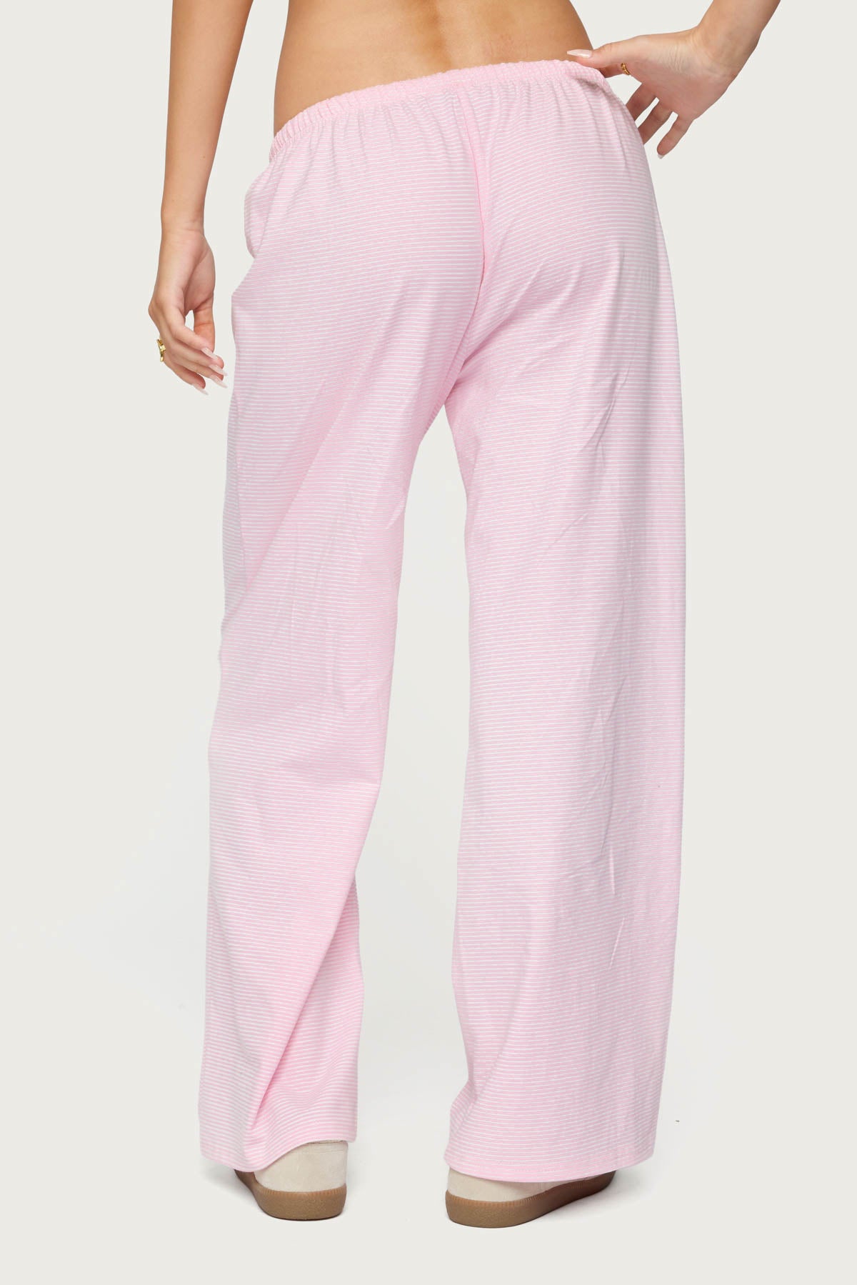 Petite Olivia Striped Loose Fit Pants - Image 4