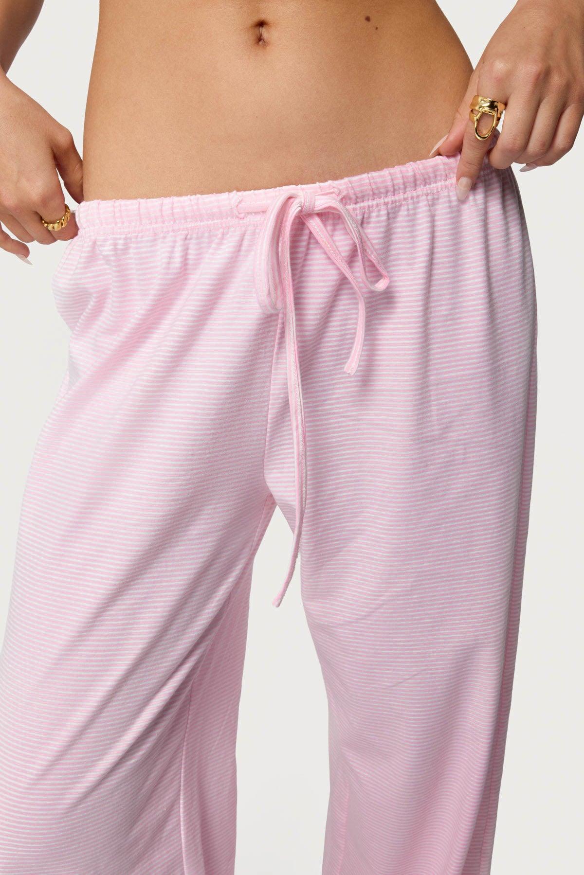 Petite Olivia Striped Loose Fit Pants - Image 5