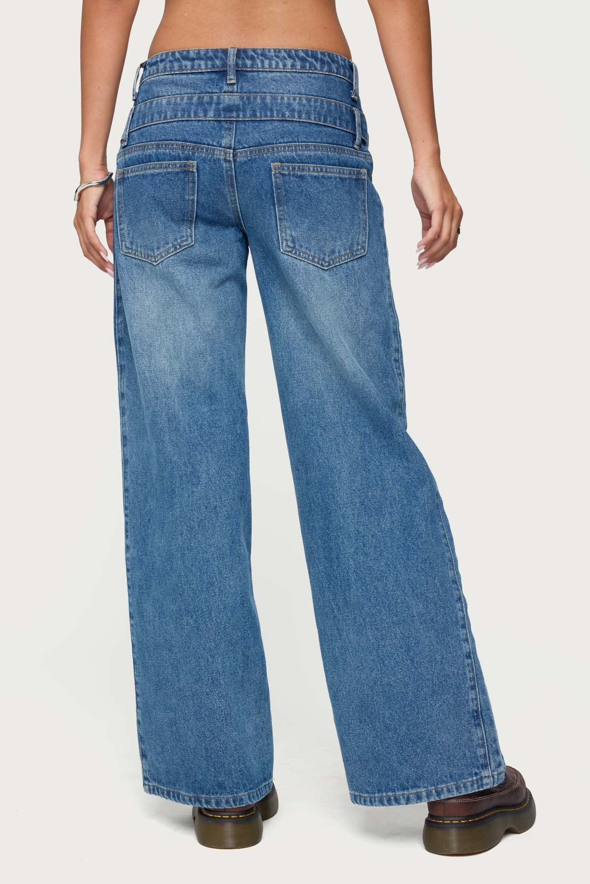 Abel Layered Look Low Rise Jeans - Image 5