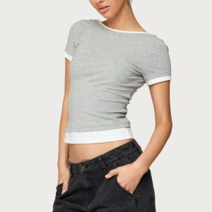 Julietta Contrast Layered T Shirt