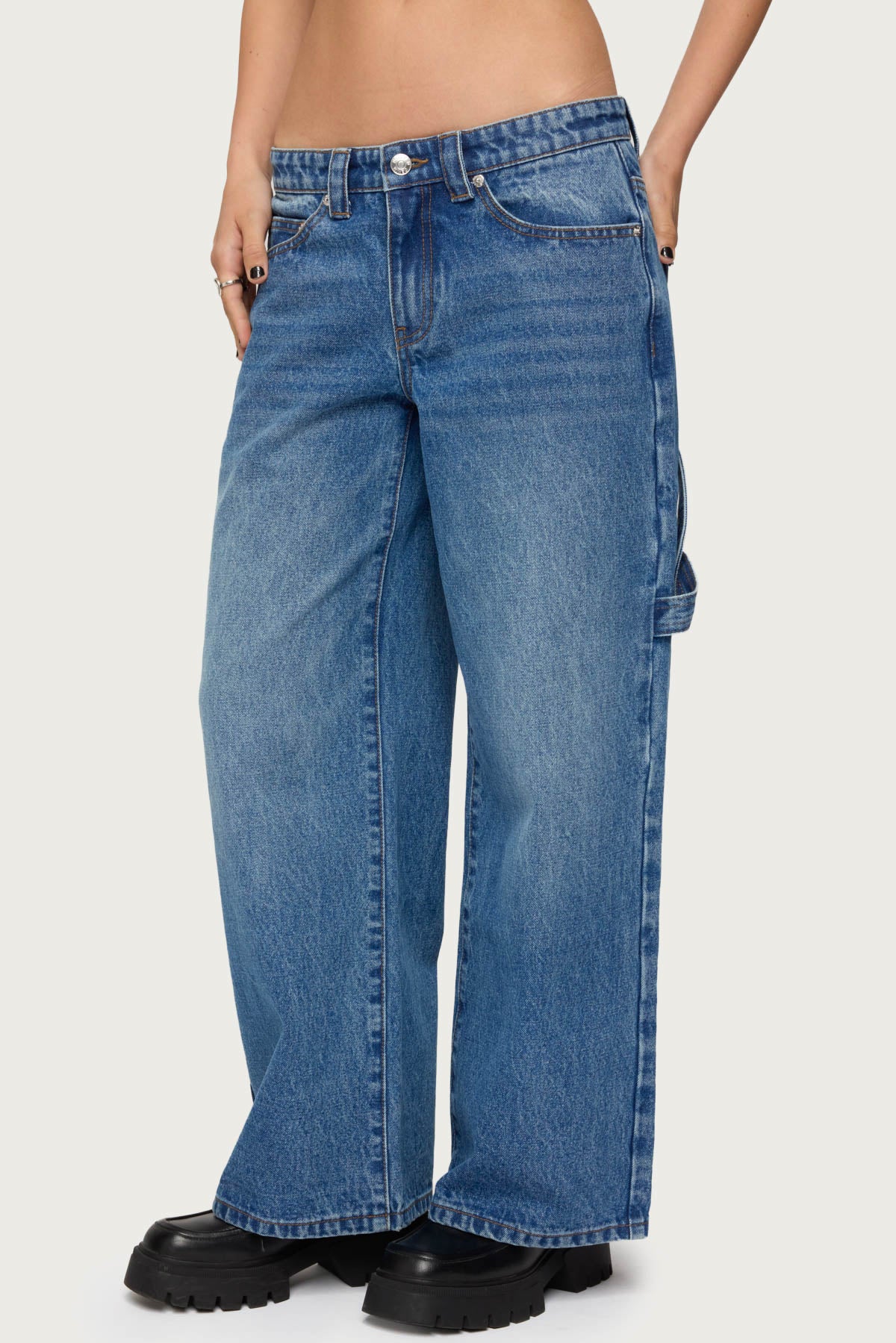 Petite Carpenter Low Rise Jeans - Image 6