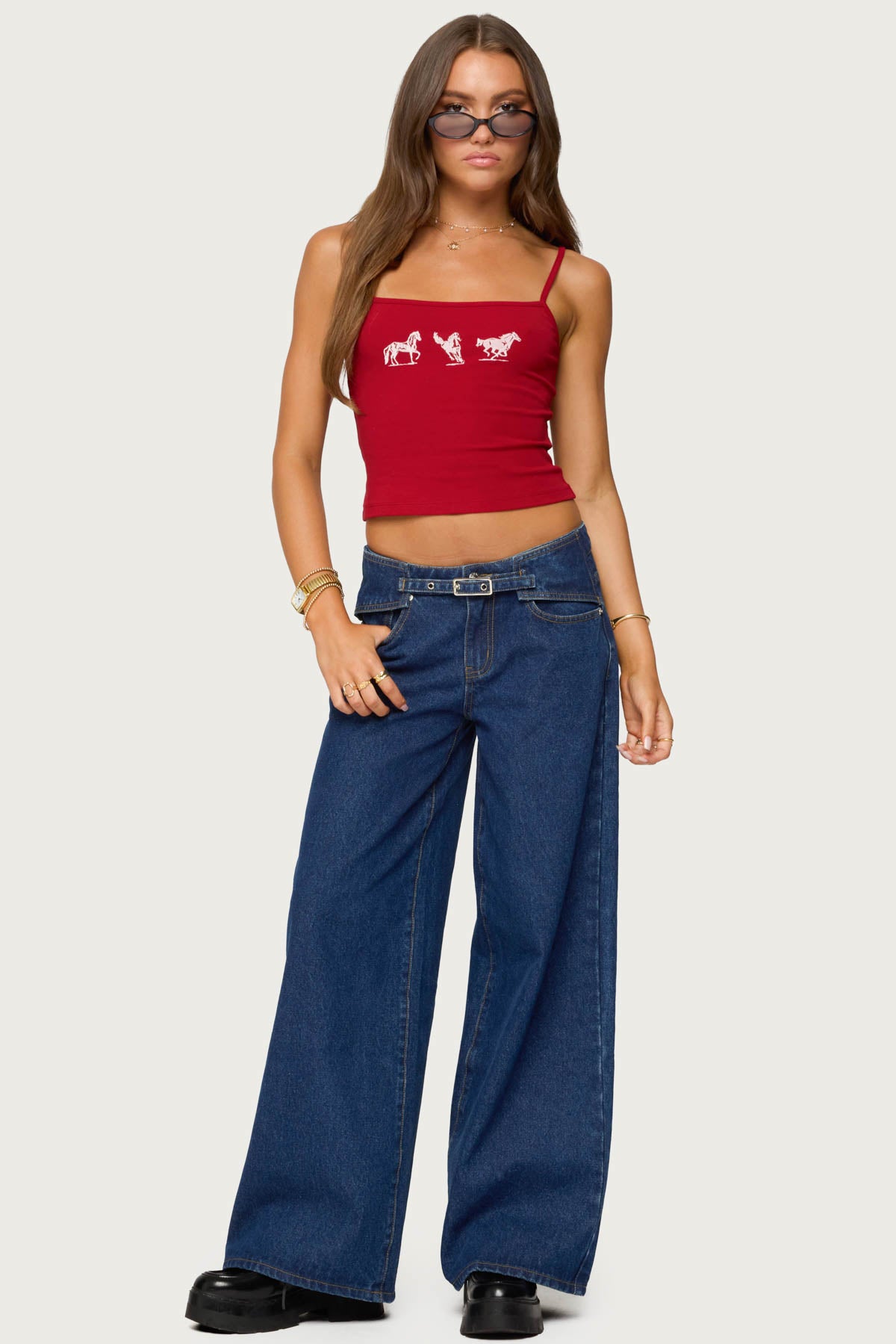 Wild Horses Graphic Tank Top - Image 2