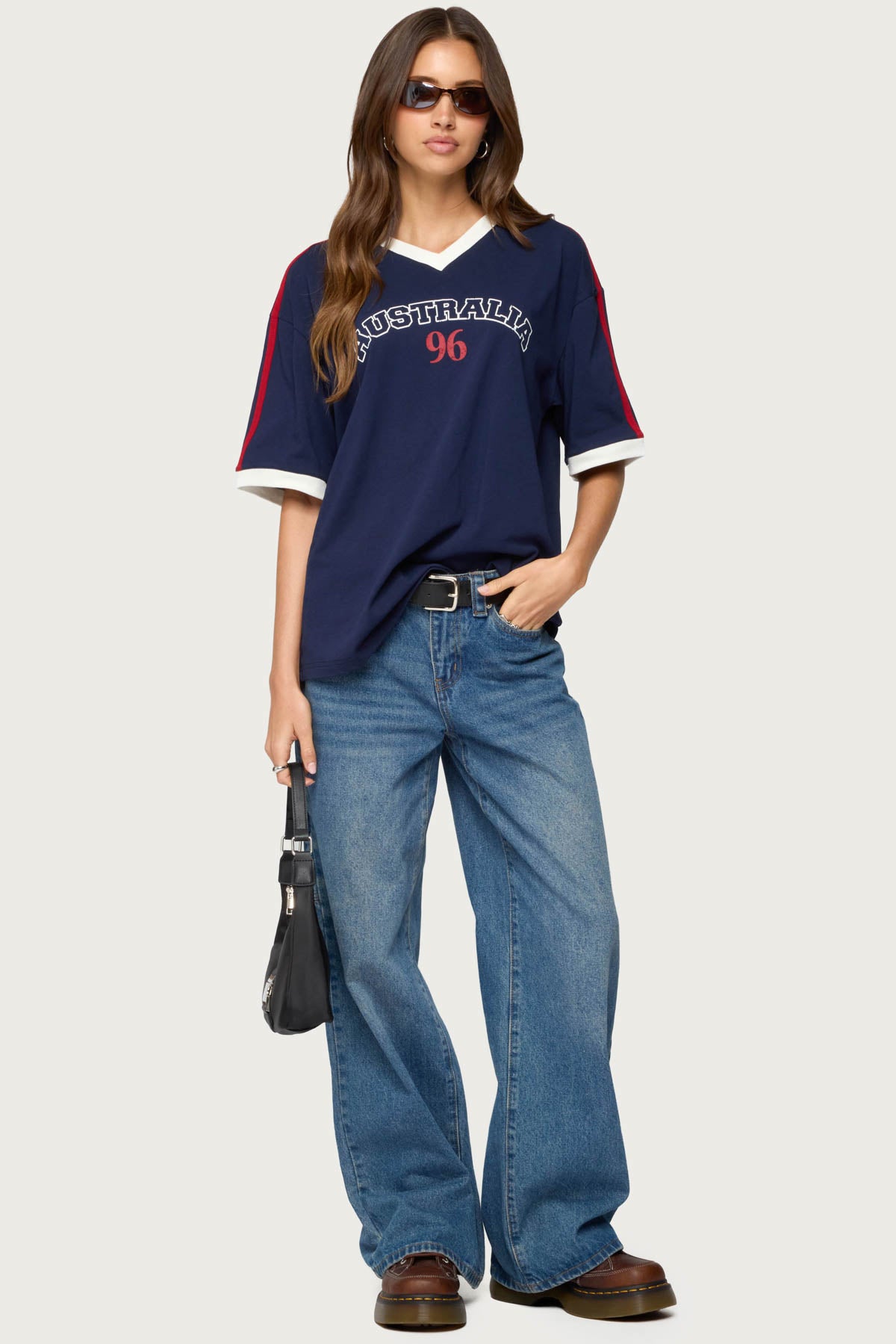 Australia 96 Contrast Oversized T Shirt - Image 2