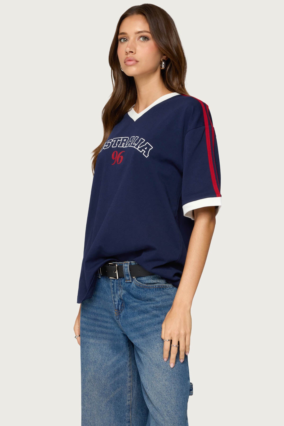 Australia 96 Contrast Oversized T Shirt - Image 3
