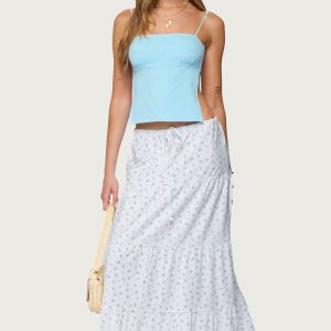 Charley Floral Tiered Maxi Skirt