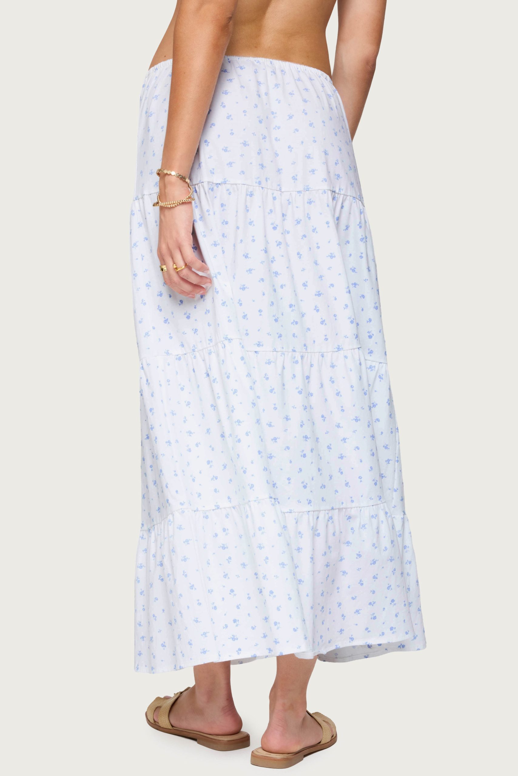 Charley Floral Tiered Maxi Skirt - Image 5