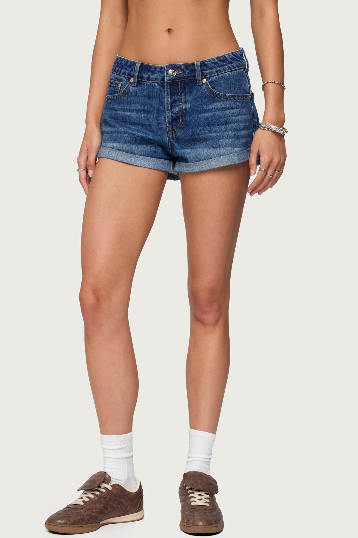 Rylin Low-Rise Denim Shorts - Image 2