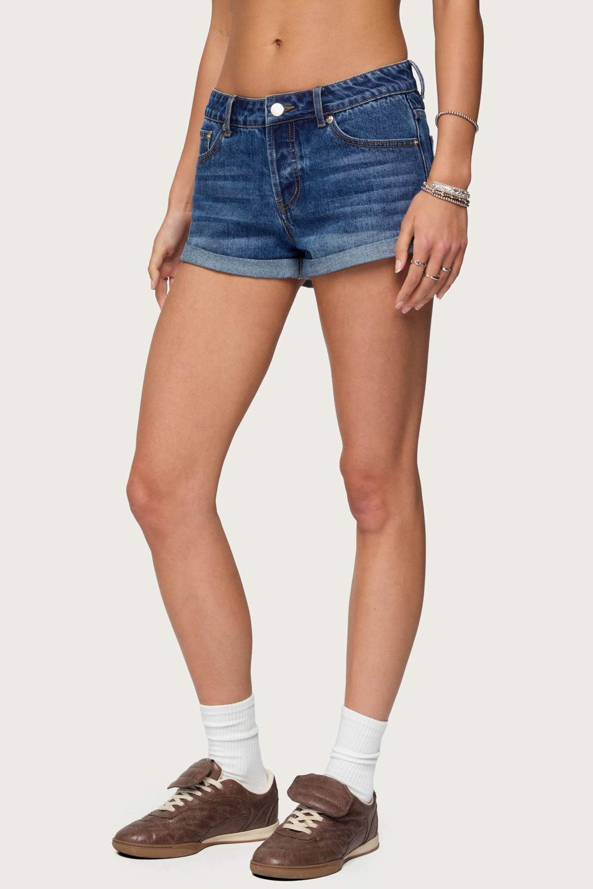Rylin Low-Rise Denim Shorts - Image 3