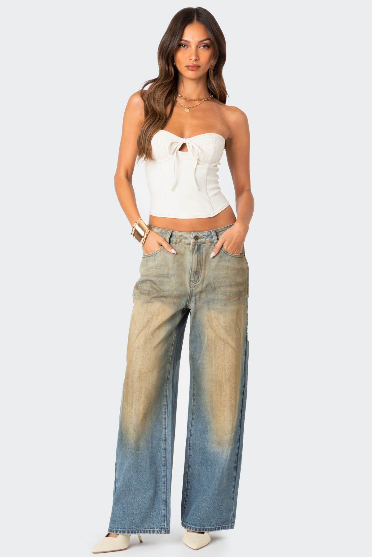 Muddy Washed Low Rise Jeans - Image 5