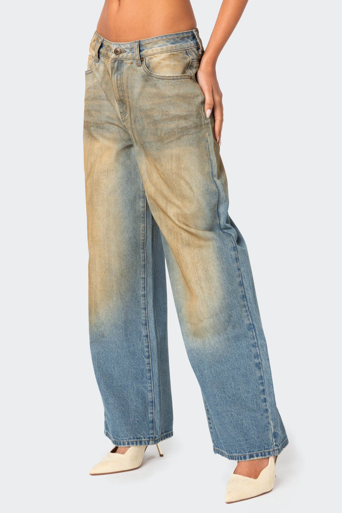 Muddy Washed Low Rise Jeans - Image 3