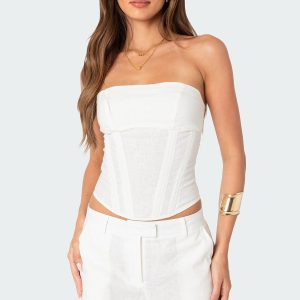 Arya Linen Look Corset