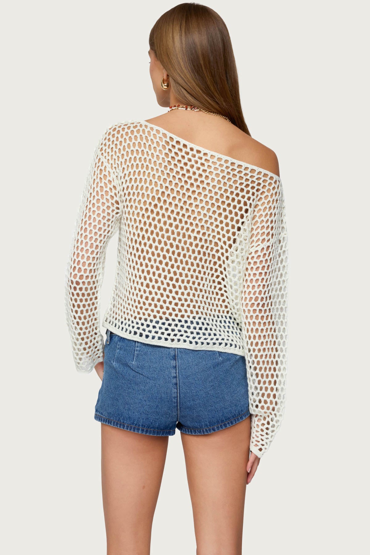 Kalley Off Shoulder Crochet Top - Image 5