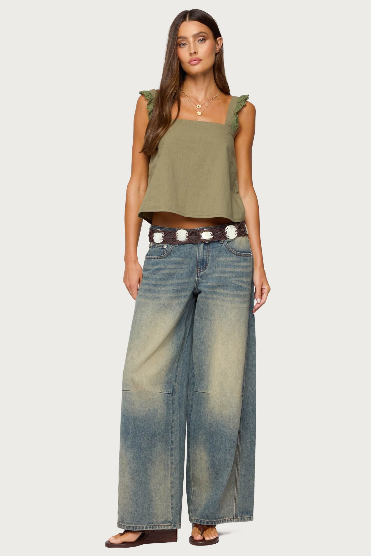 Viviana Linen Look Top - Image 5