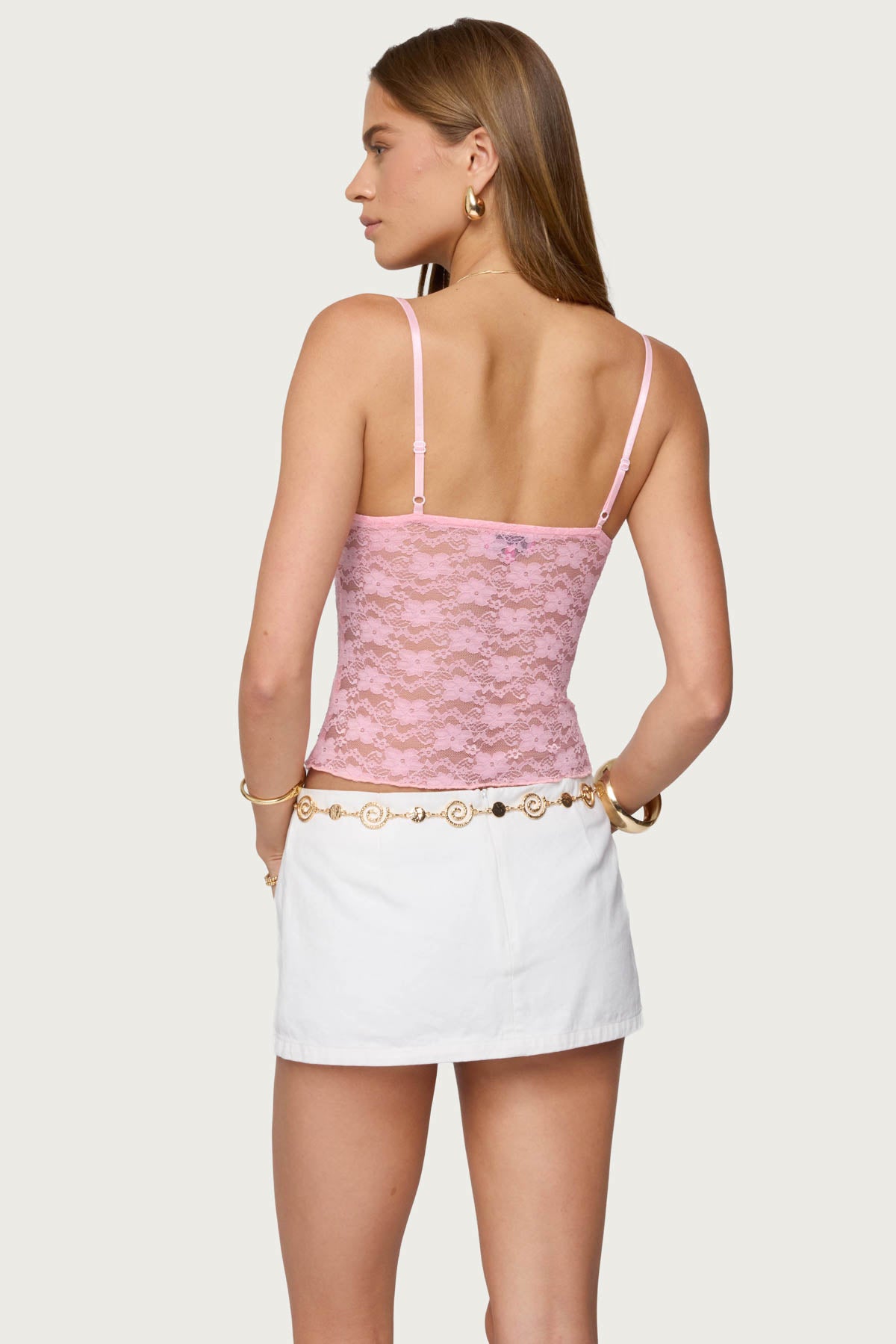 Eira Sheer Lace Tank Top - Image 5