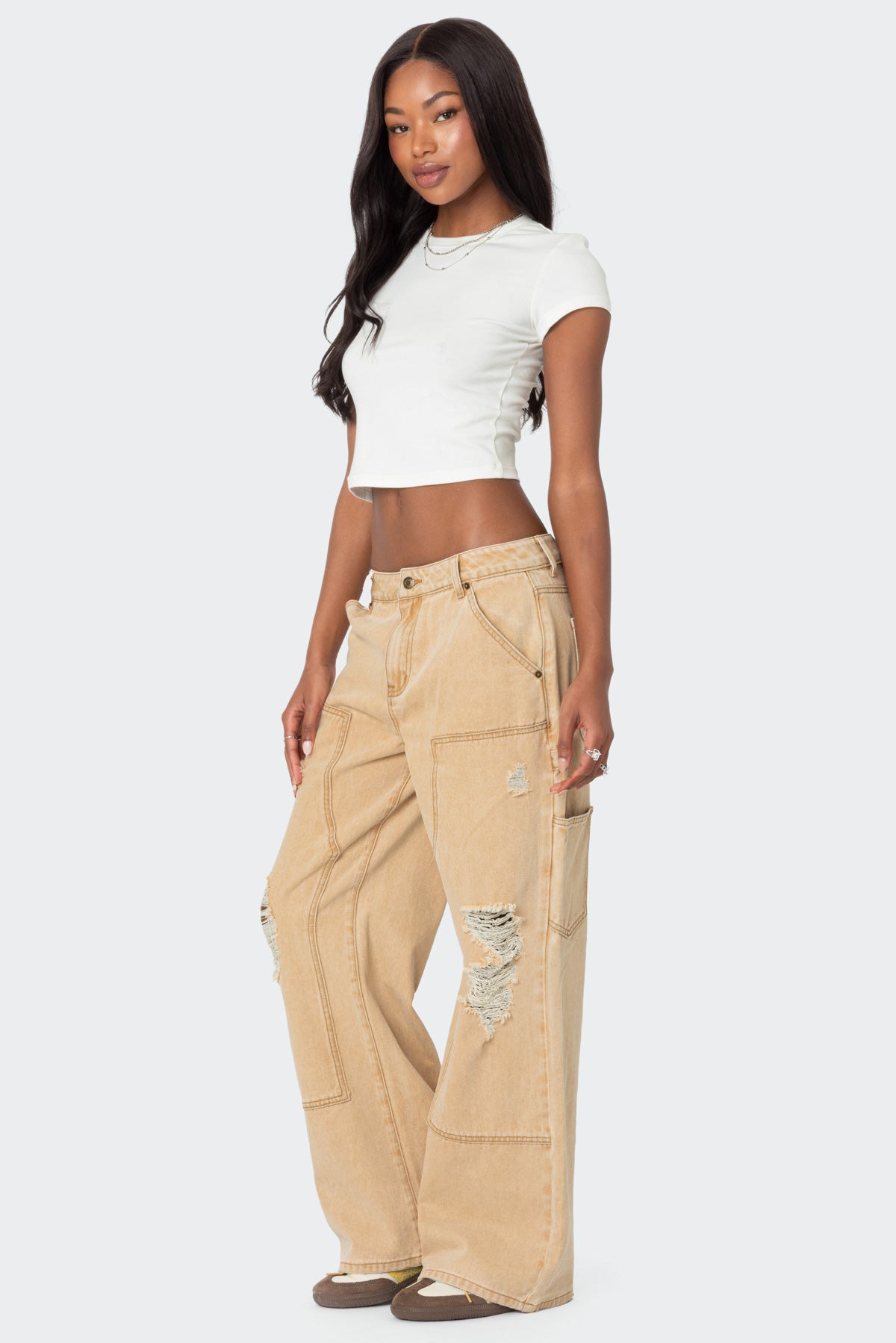 Alibi Distressed Carpenter Jeans - Image 3