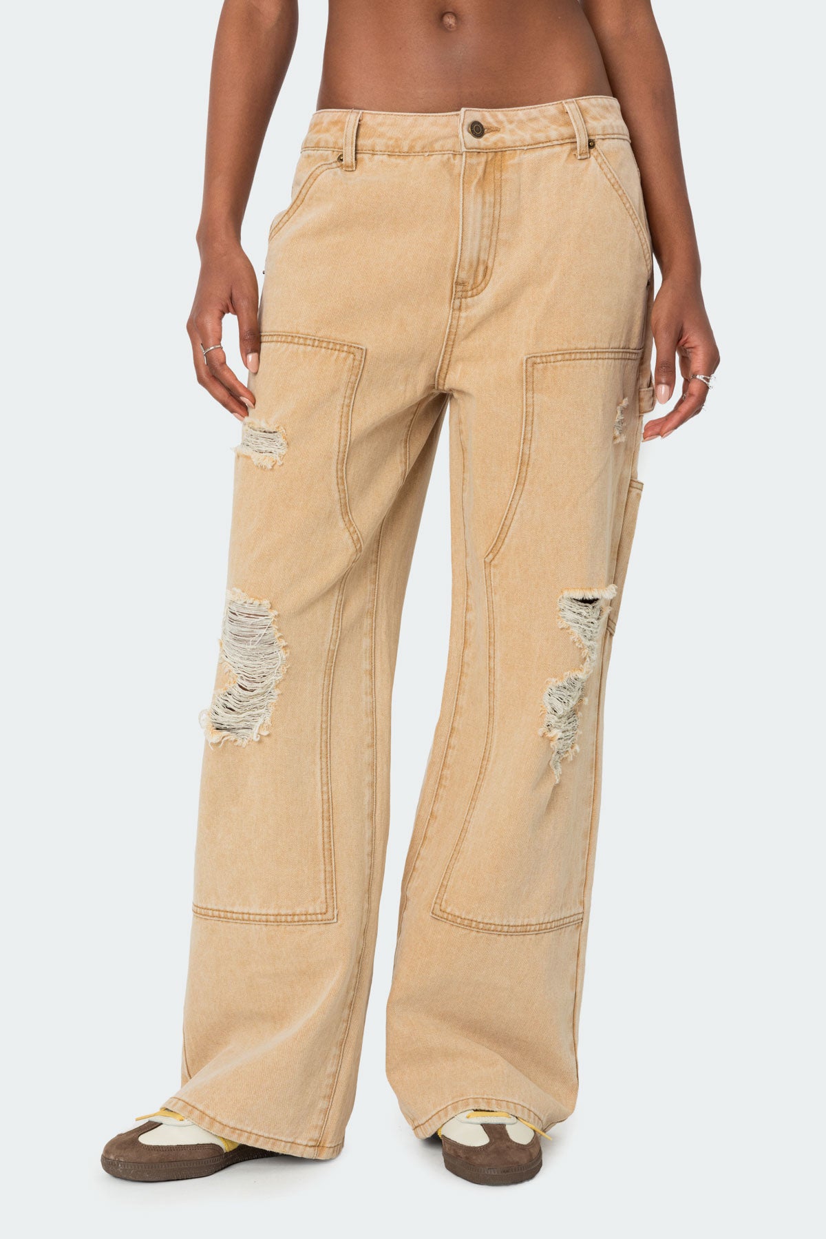 Alibi Distressed Carpenter Jeans - Image 2