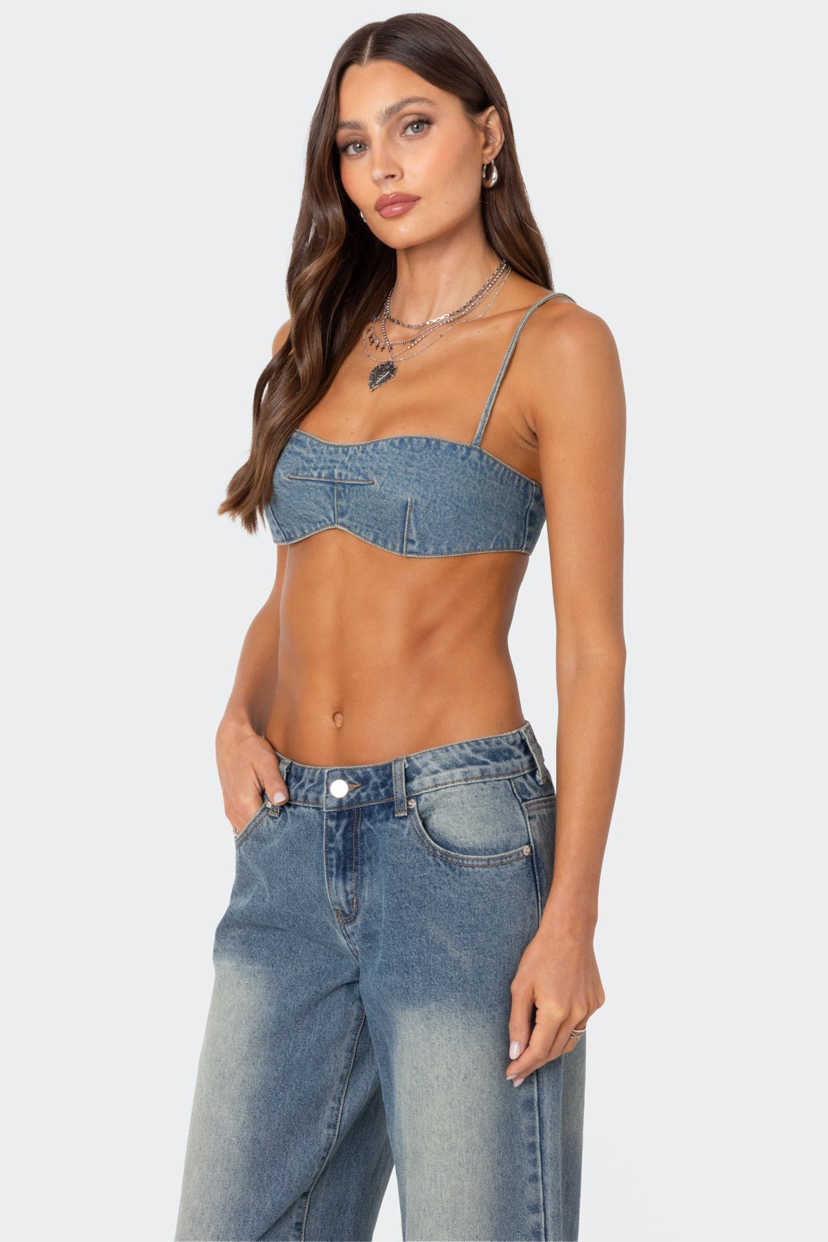 Brandy Denim Bralette - Image 3