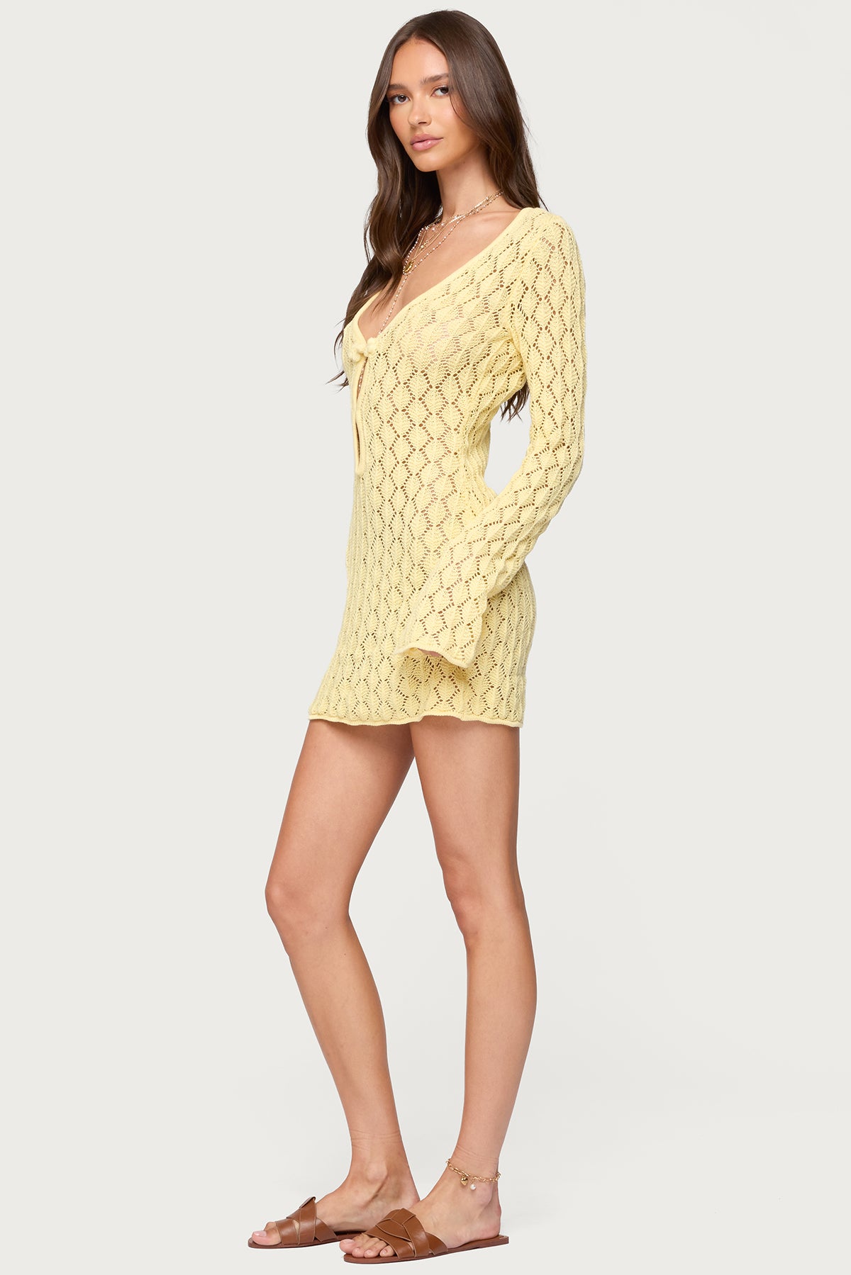 Brie Cut Out Crochet Mini Dress - Image 2