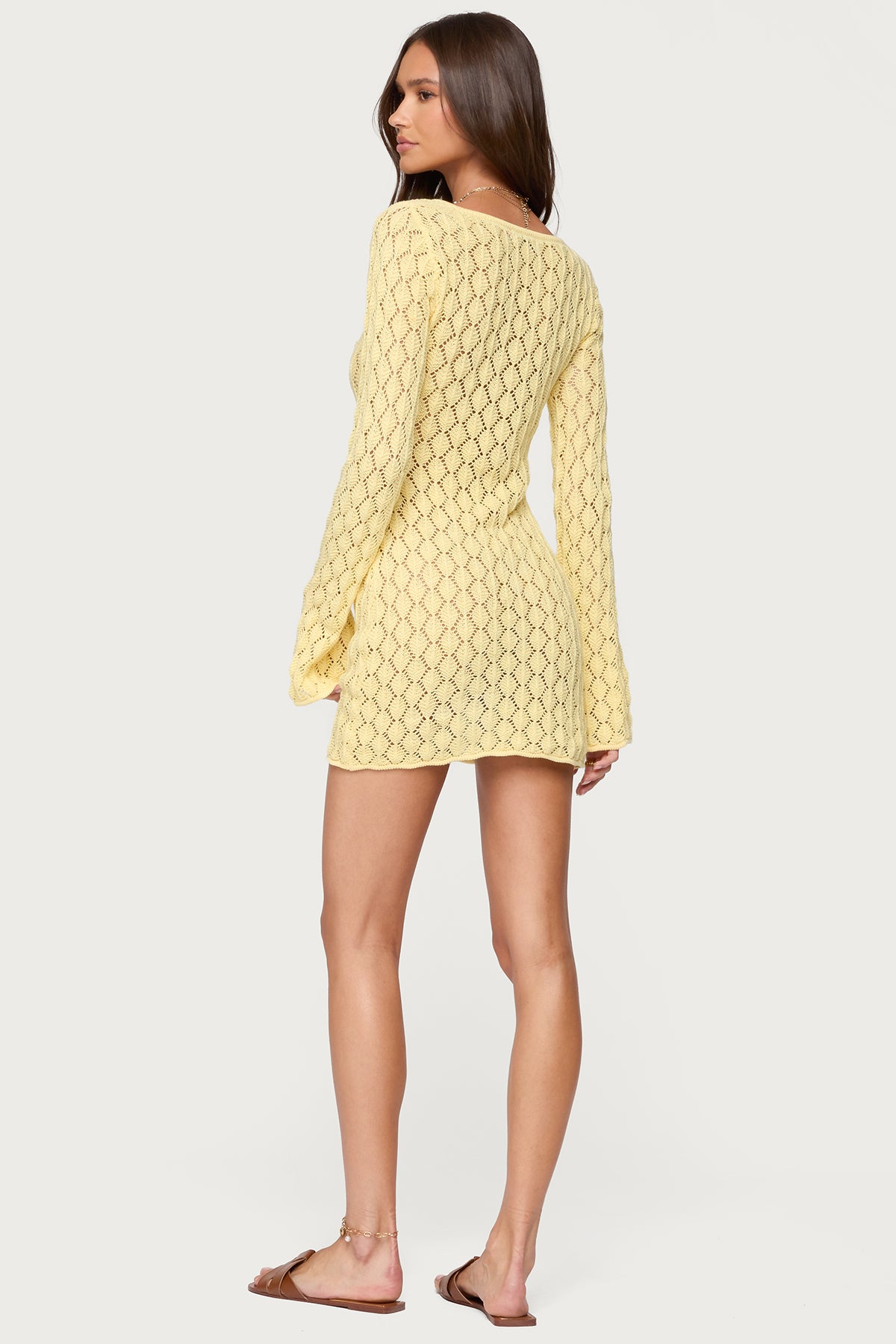 Brie Cut Out Crochet Mini Dress - Image 4