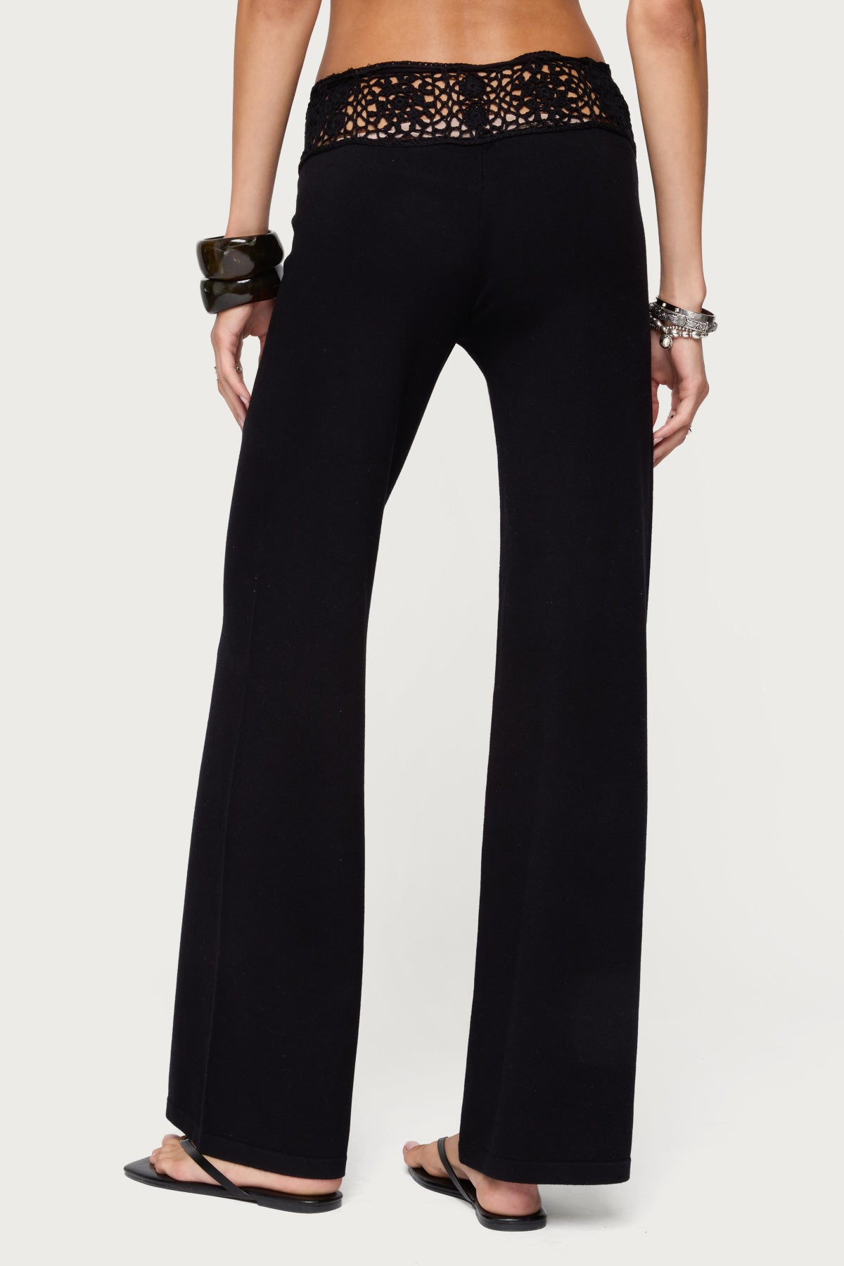Kirsty Crochet Waist Knit Pants - Image 2