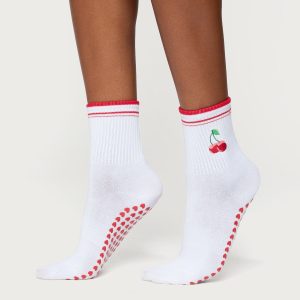 Pilates Cherry Socks
