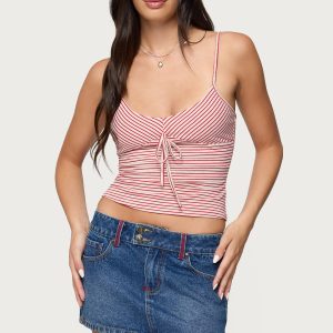 Tova Striped Scoop Tank Top