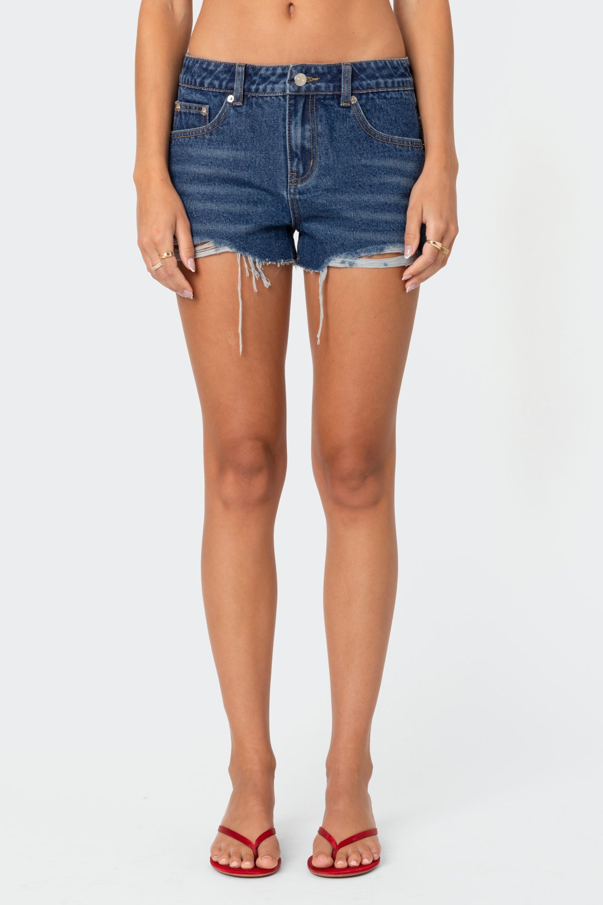 Fern Mid Rise Denim Shorts - Image 2