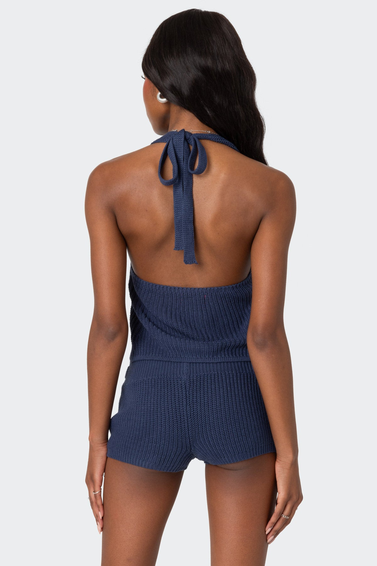 Weekender Belted Knit Halter Top - Image 4