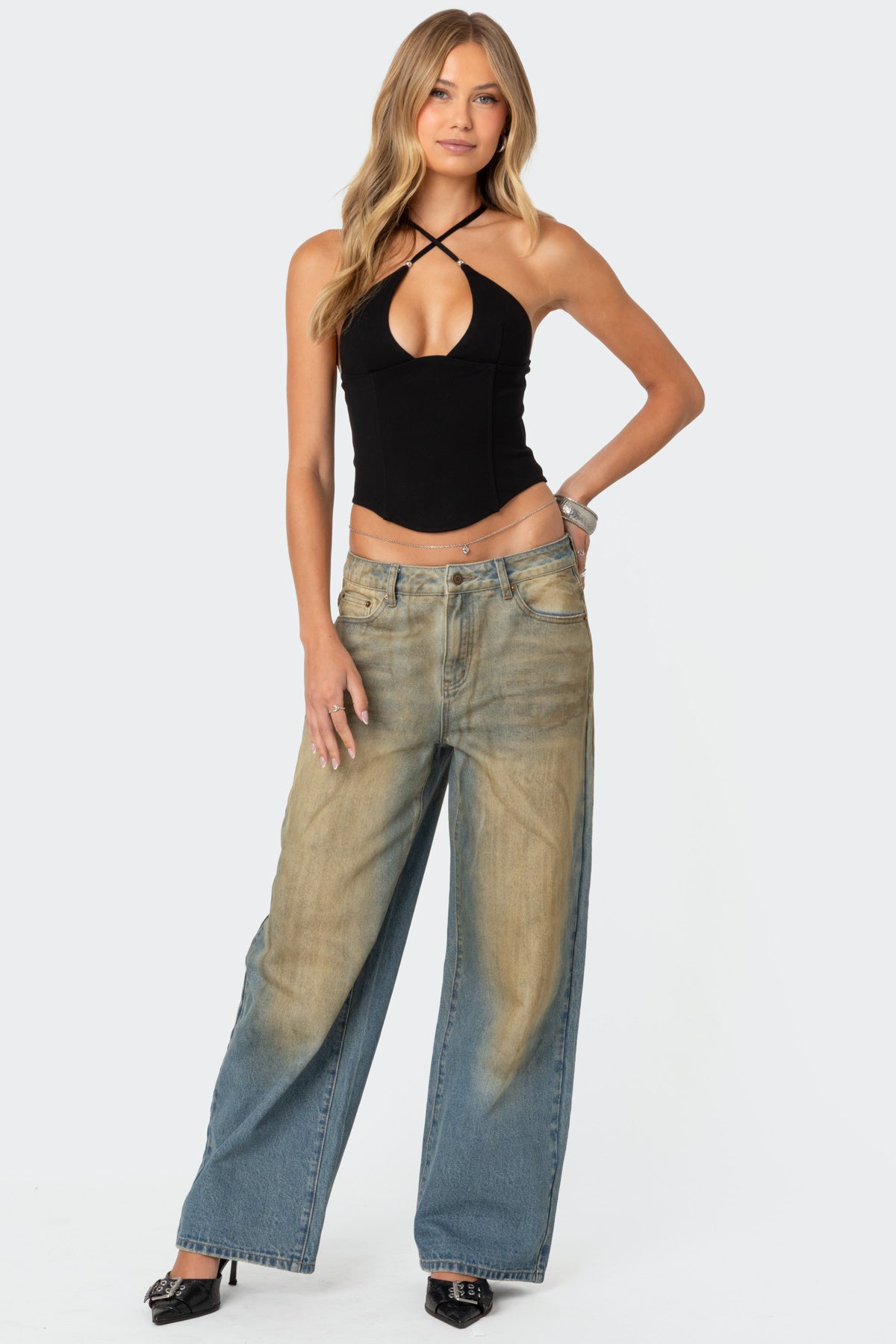 Lou Crossover Beaded Corset - Image 2