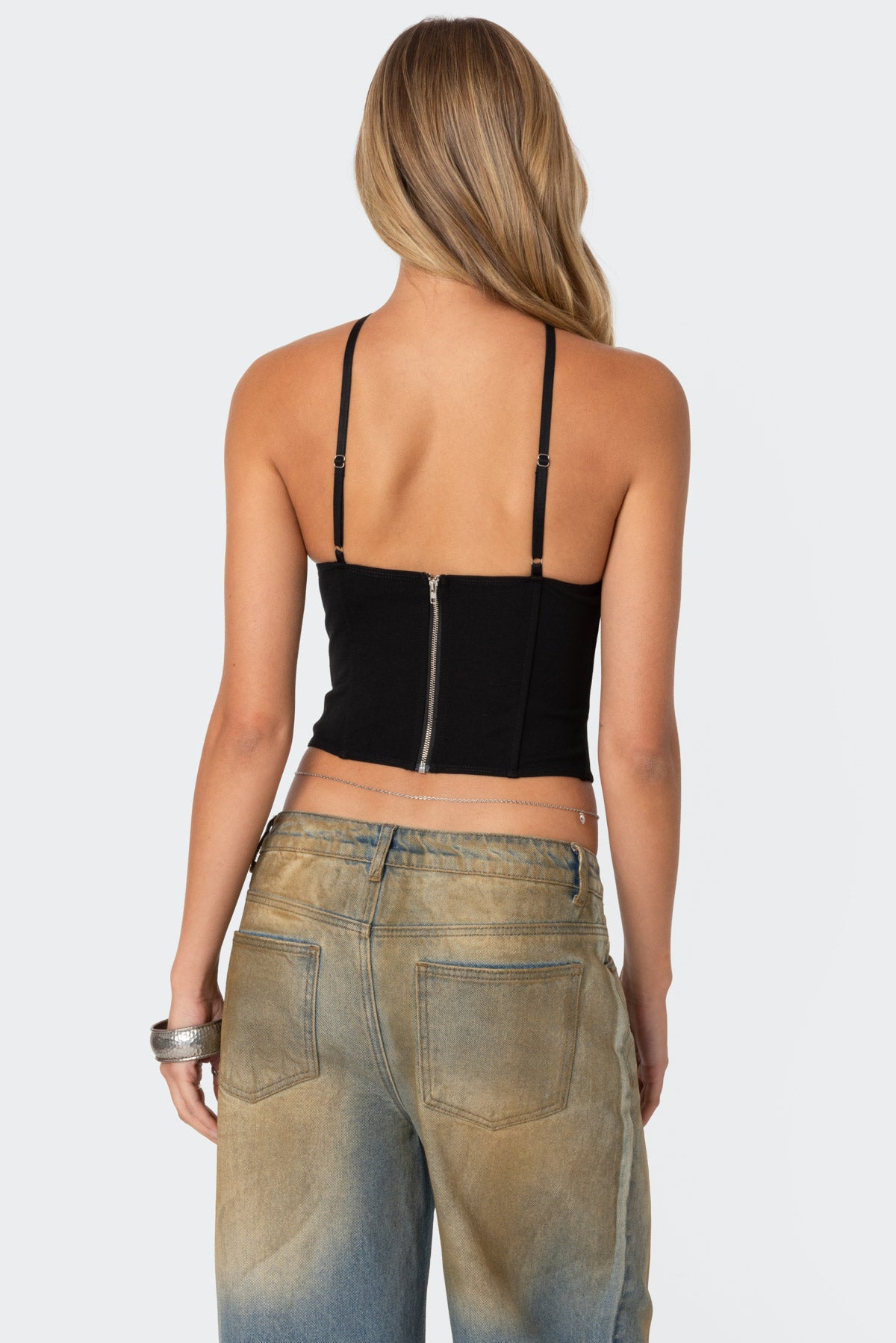 Lou Crossover Beaded Corset - Image 4