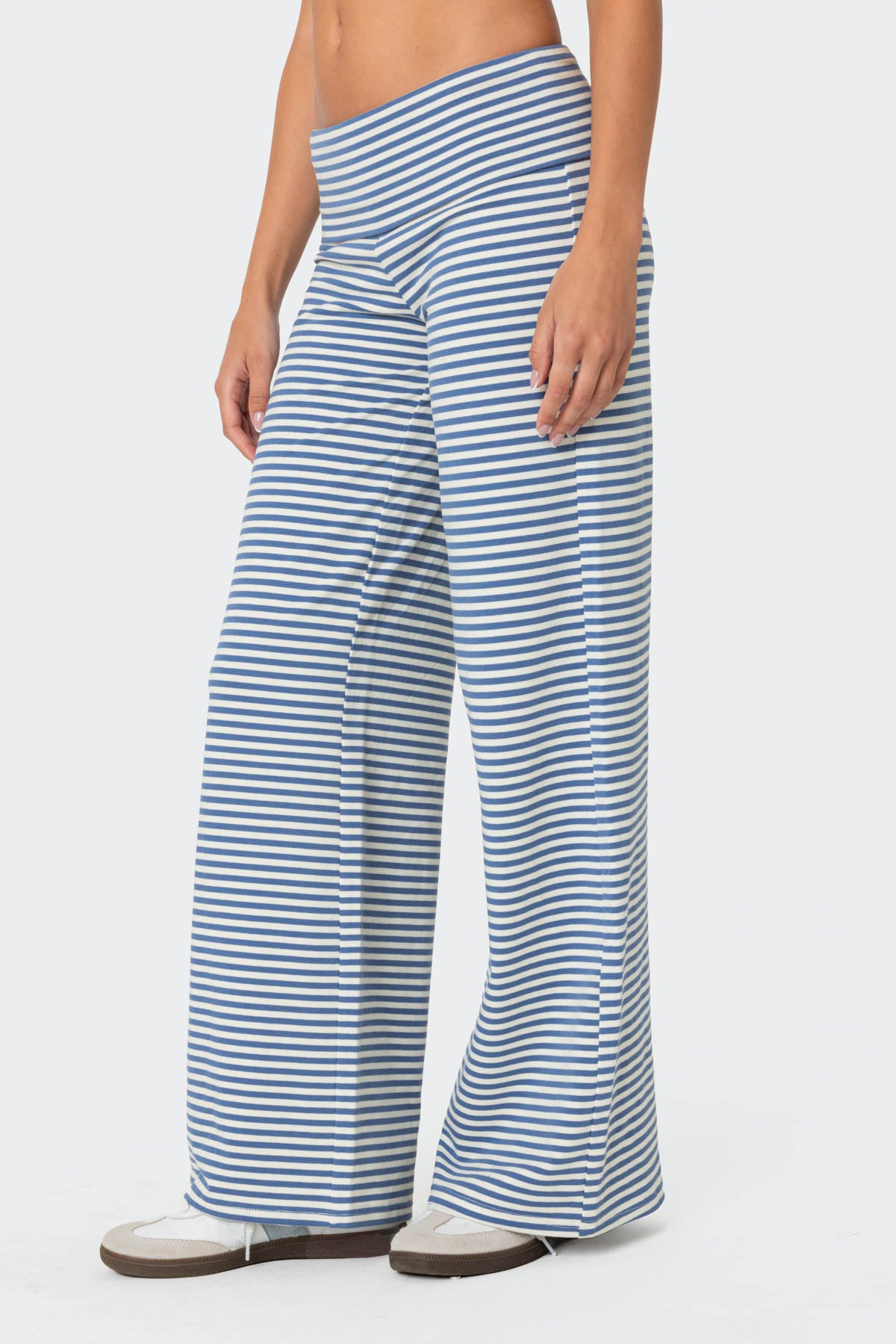 Lilah Striped Fold Over Pants - Image 3