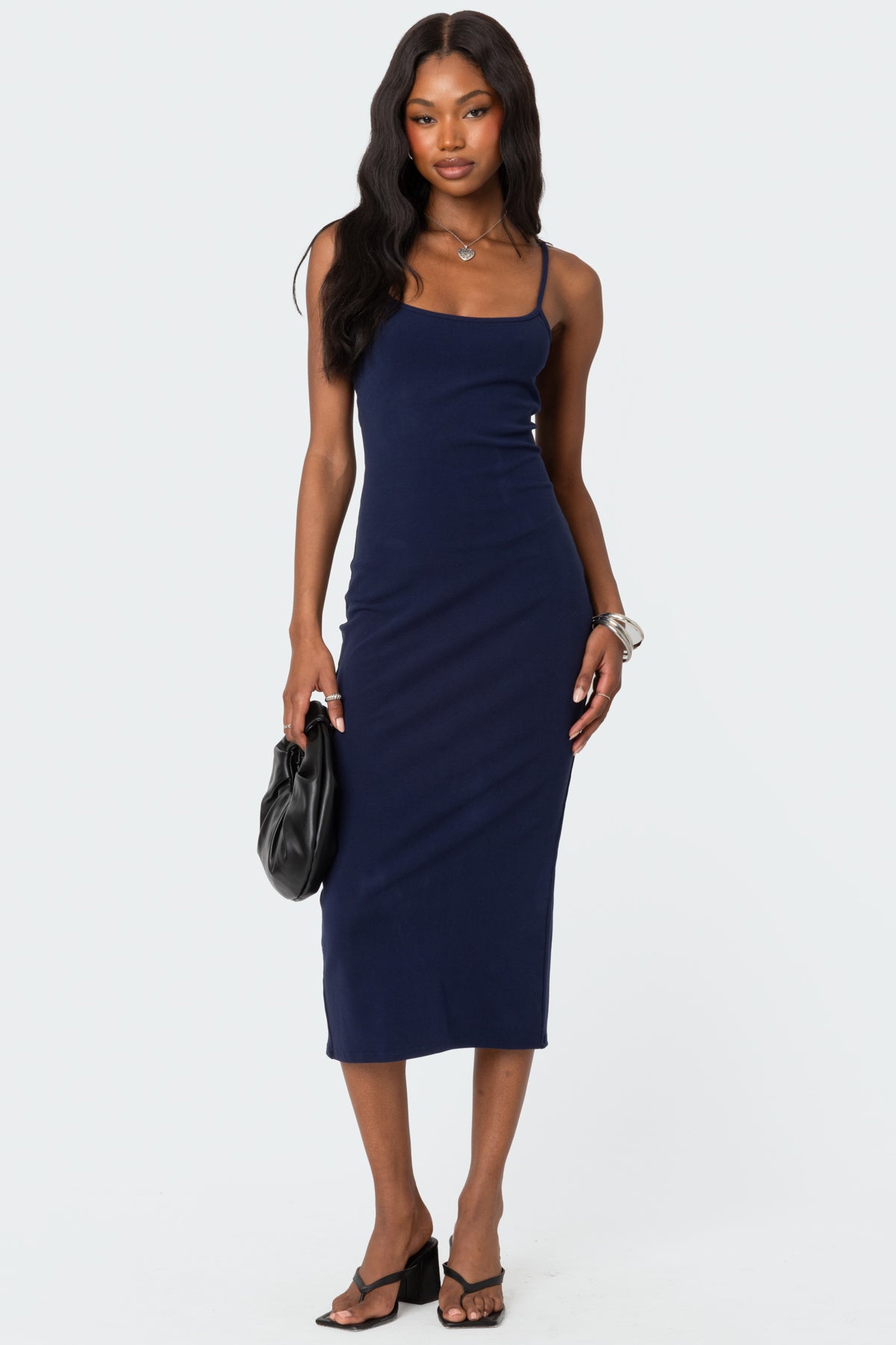 Air Back Slitted Midi Dress - Image 5
