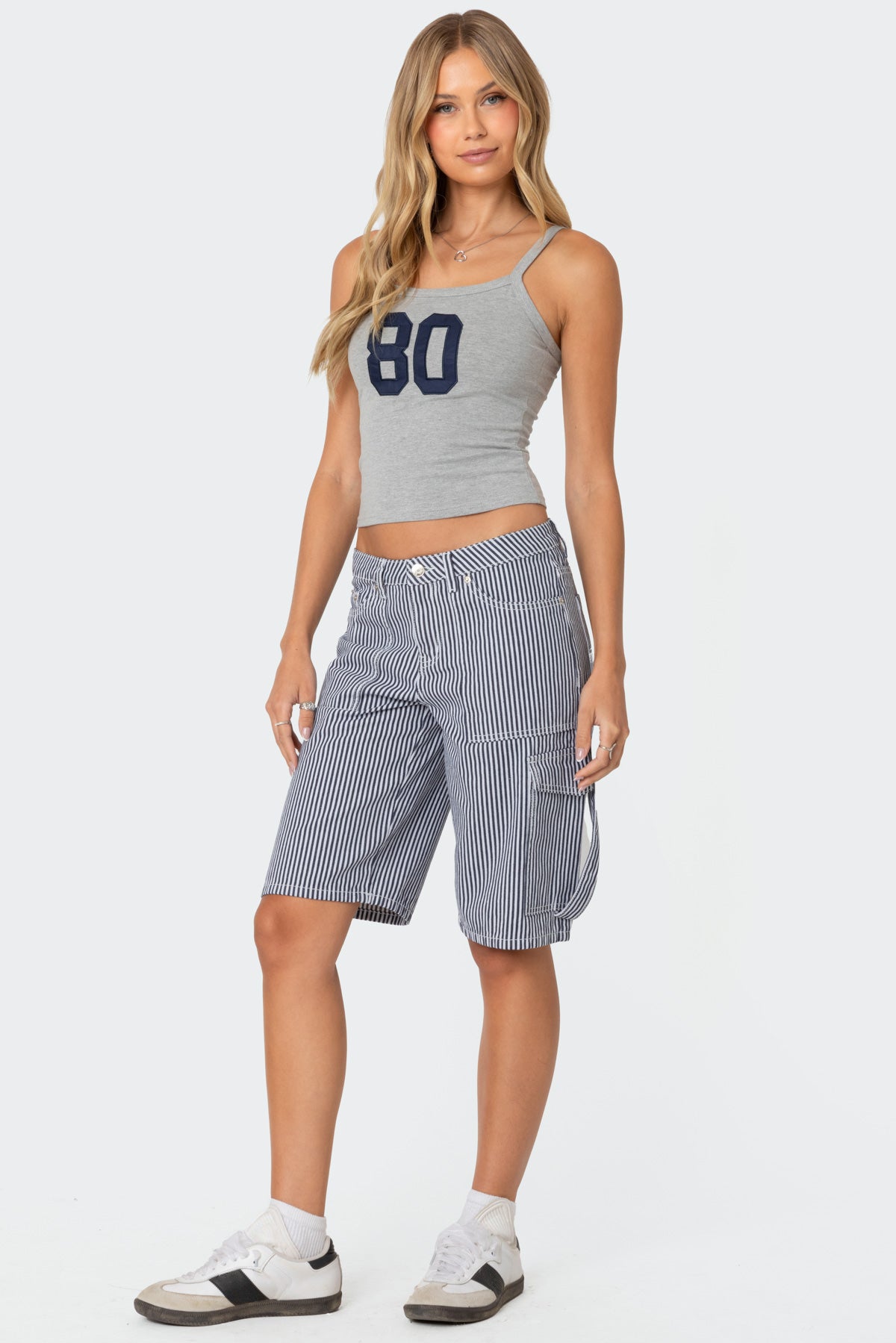 Friday Striped Low Rise Cargo Shorts - Image 3