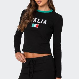 Italy Long Sleeve T Shirt