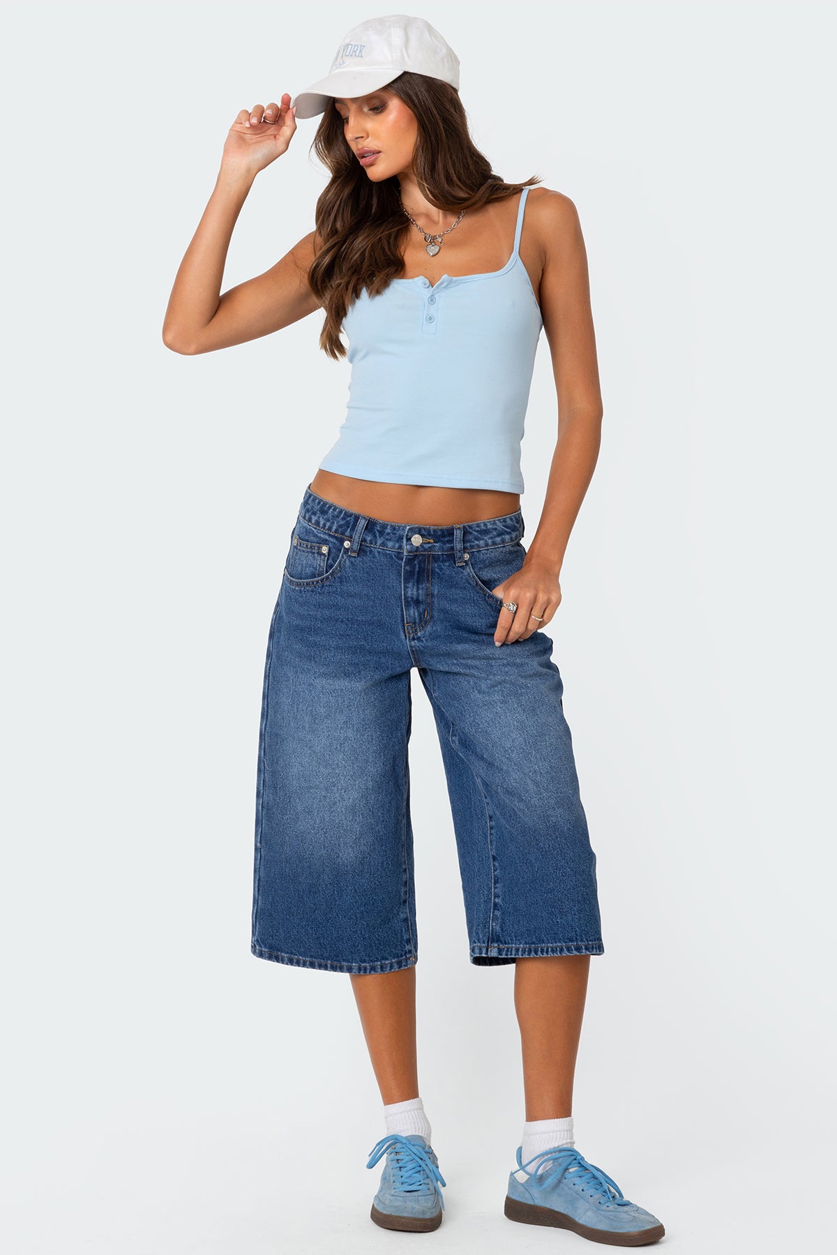 Ribbed Henley Tank Top - Image 2