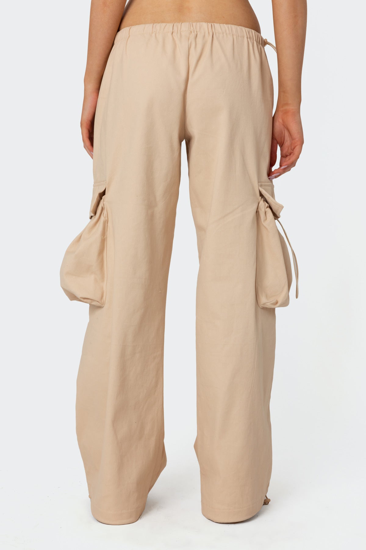 Bow Trim Cargo Parachute Pants - Image 5