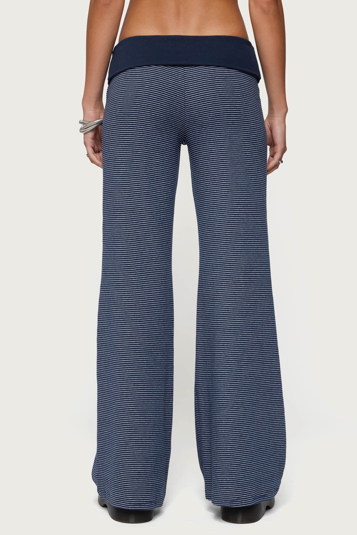 Amarna Striped Fold Over Pants - Image 5