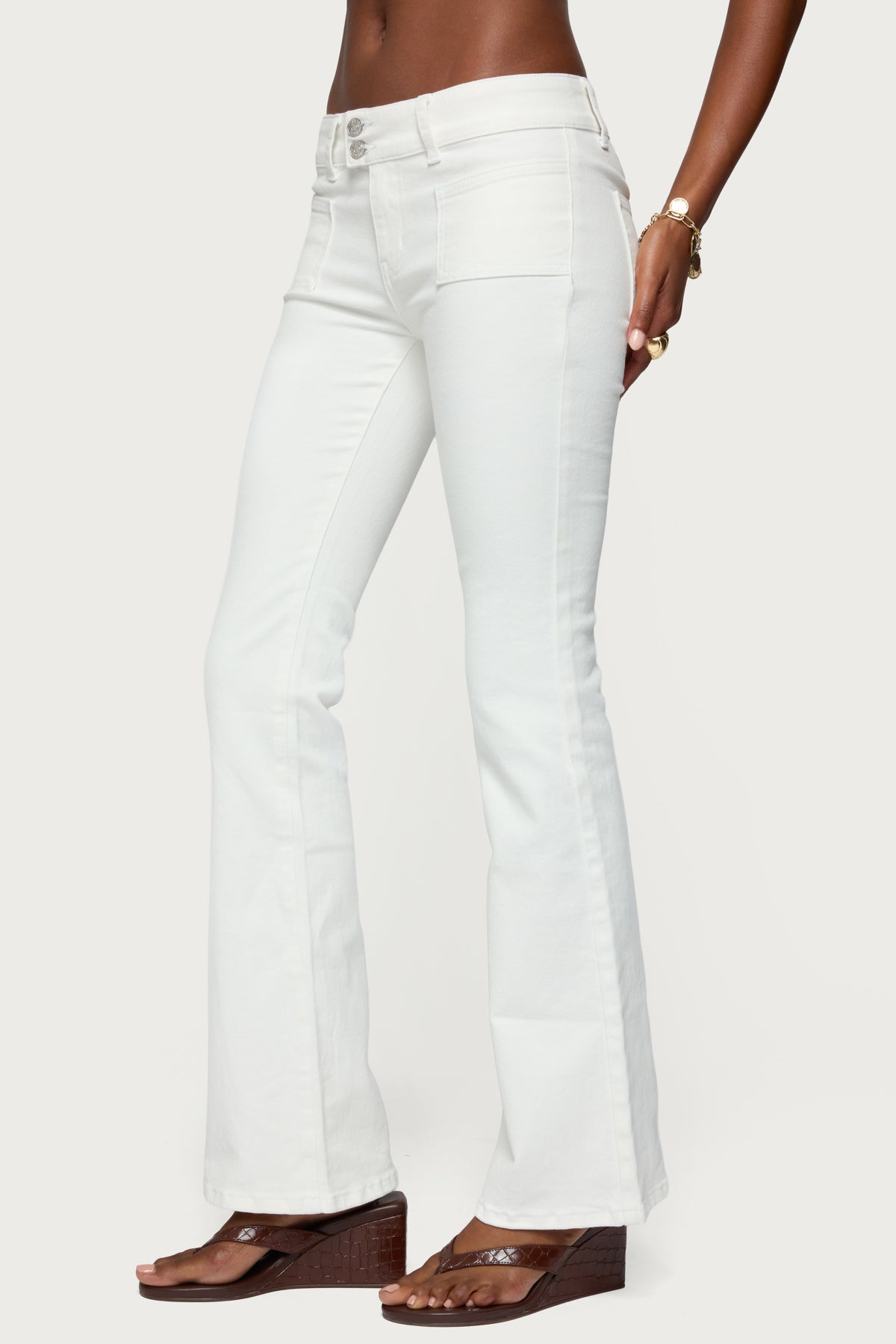 Mattea Low Rise Flared Jeans - Image 3
