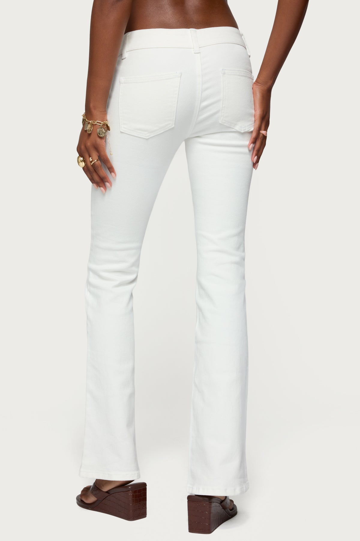 Mattea Low Rise Flared Jeans - Image 5
