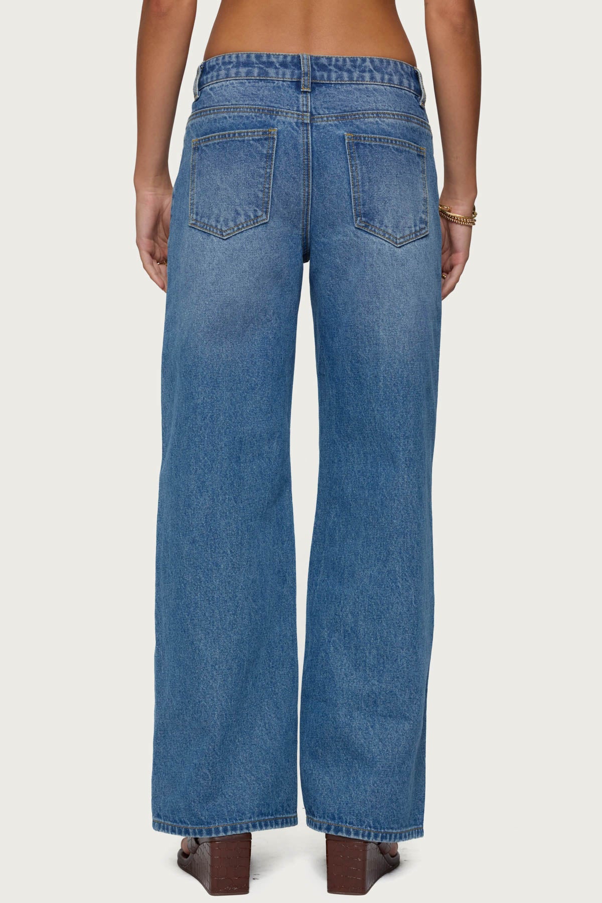 Ery Wide Leg Mid Rise Jeans - Image 5