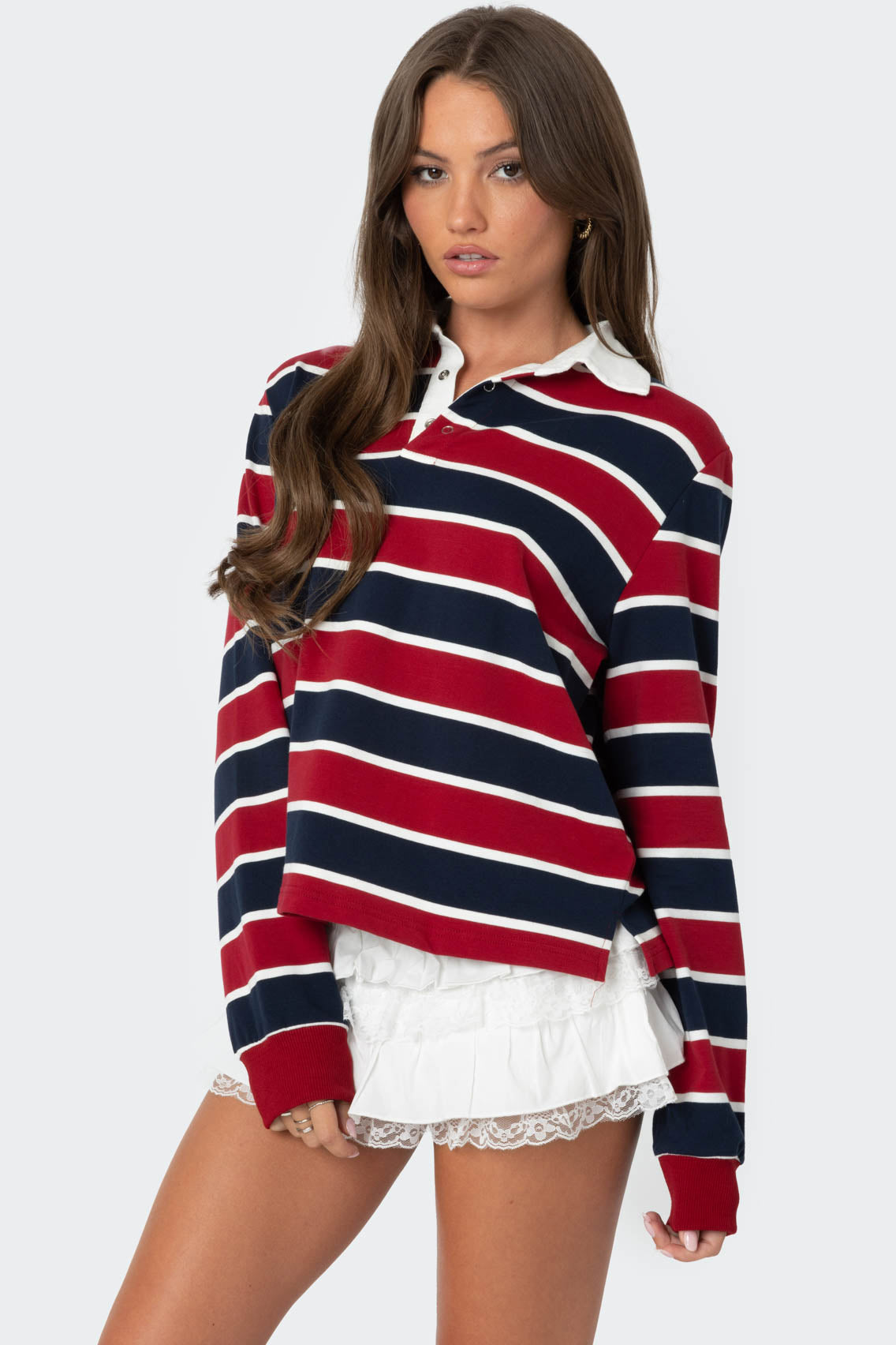 Hanna Striped Collared Shirt - Image 3