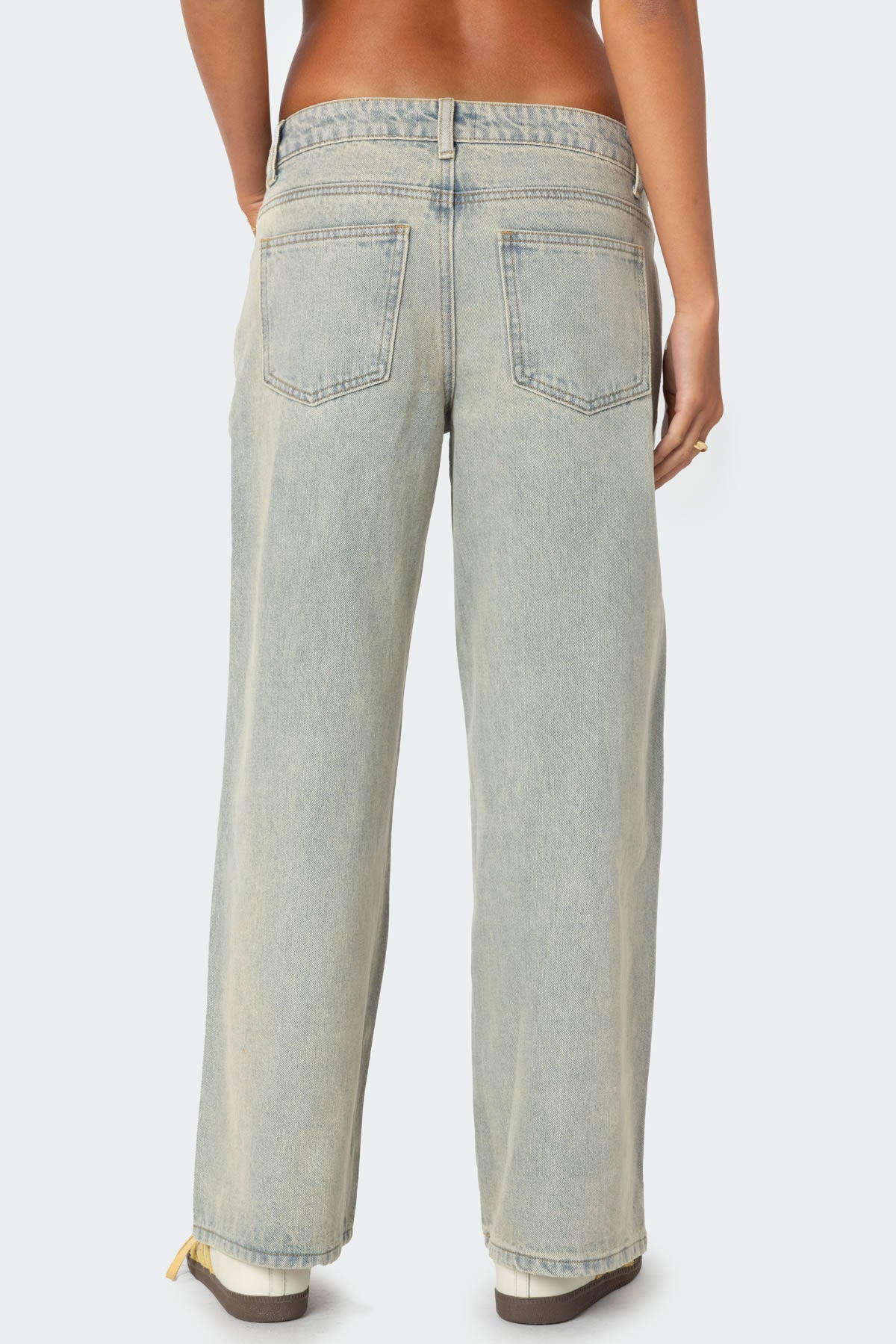Petite Magda Low Rise Acid Wash Jeans - Image 5