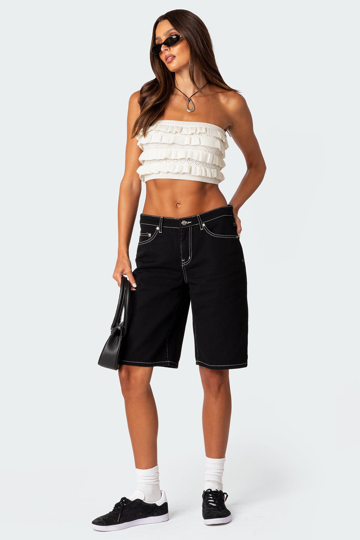 Robin Ruffle Knit Tube Top - Image 5