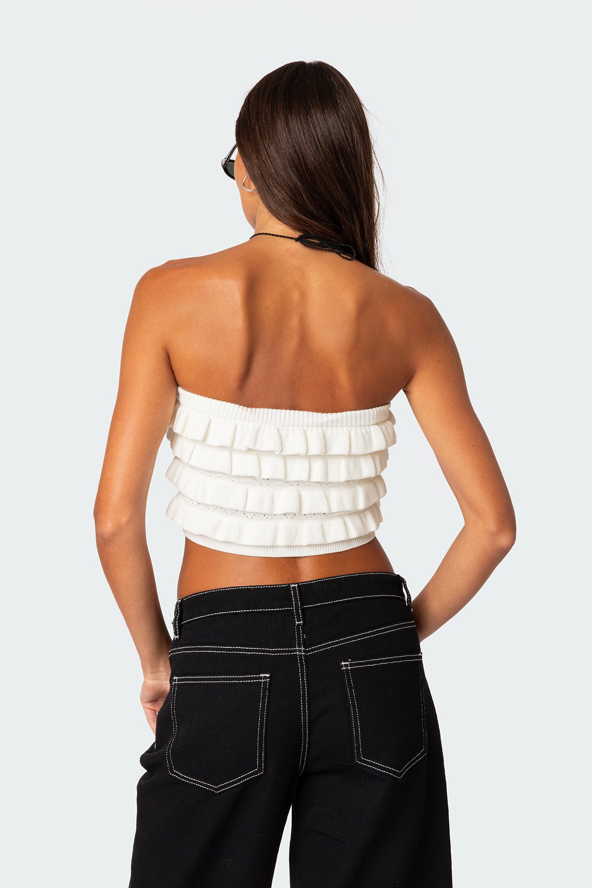 Robin Ruffle Knit Tube Top - Image 4