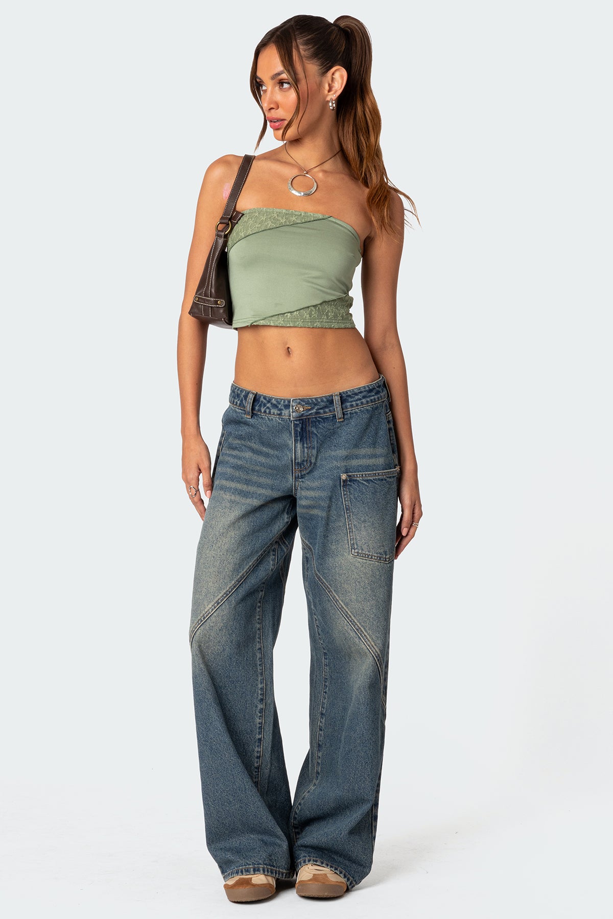 Lace Patchwork Tube Top - Image 5