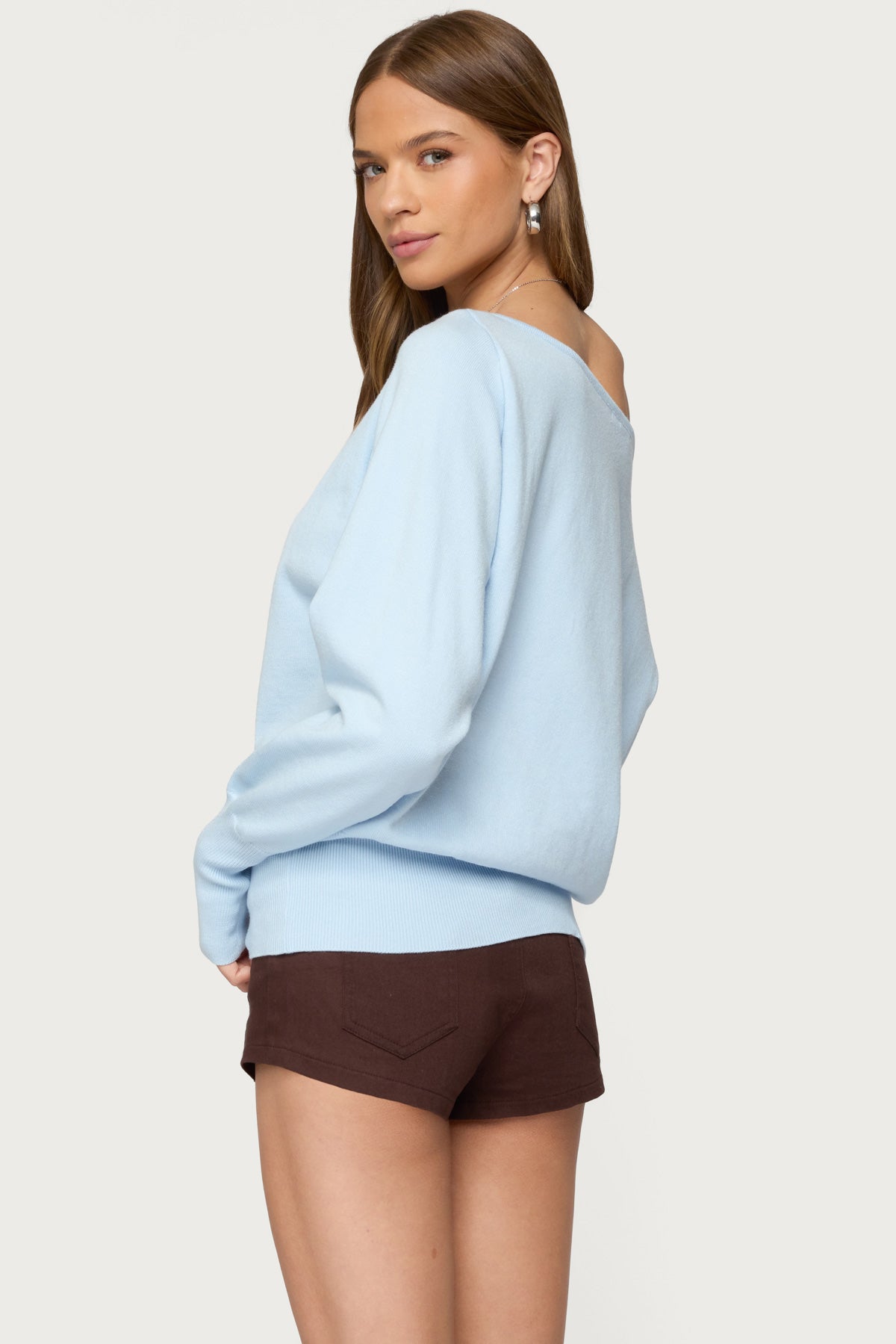Off Shoulder Oversized Sweater - Image 4