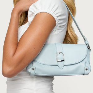Flirty Faux Leather Shoulder Bag