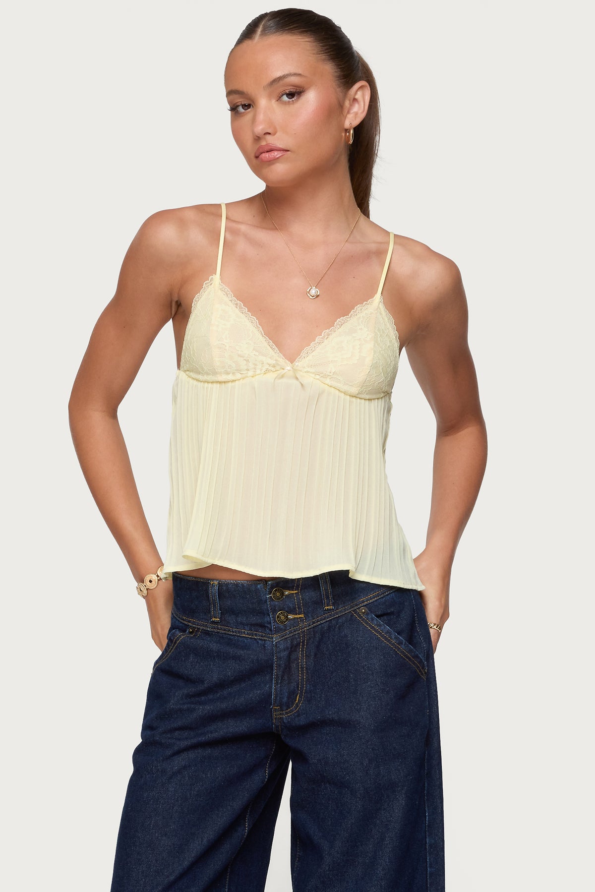 Rhian Lacey Pleated Babydoll Top - Image 2