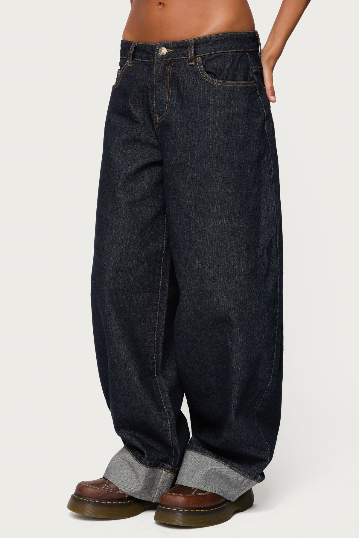 Kella Extra Oversized Low Rise Jeans - Image 4